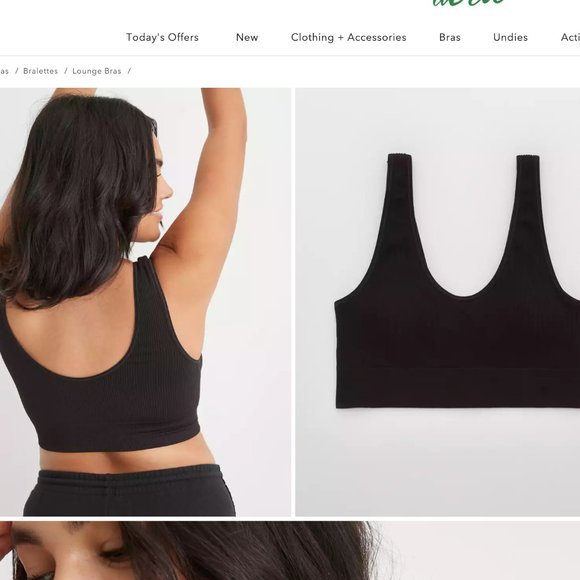 Aerie Bralette, ribbed XXL. Super comfy bra, just won’t work for me!! - Picture 2 of 3